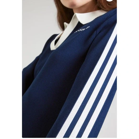 Adidas Originals Knit Polo Dress Women's Size Large Casual Lifestyle NWT - Picture 4 of 6